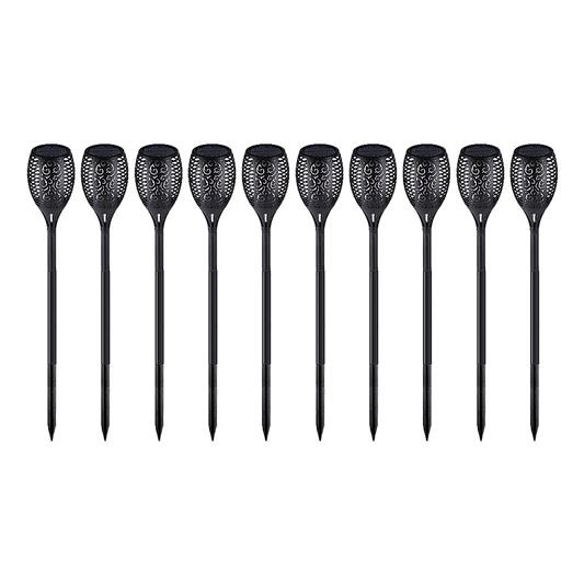 10 Pack Solar Torch Lights 96 LED Flickering Lighting Dancing Flame Garden Lamp V63-825821