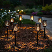 10 Pack Solar Torch Lights 96 LED Flickering Lighting Dancing Flame Garden Lamp V63-825821