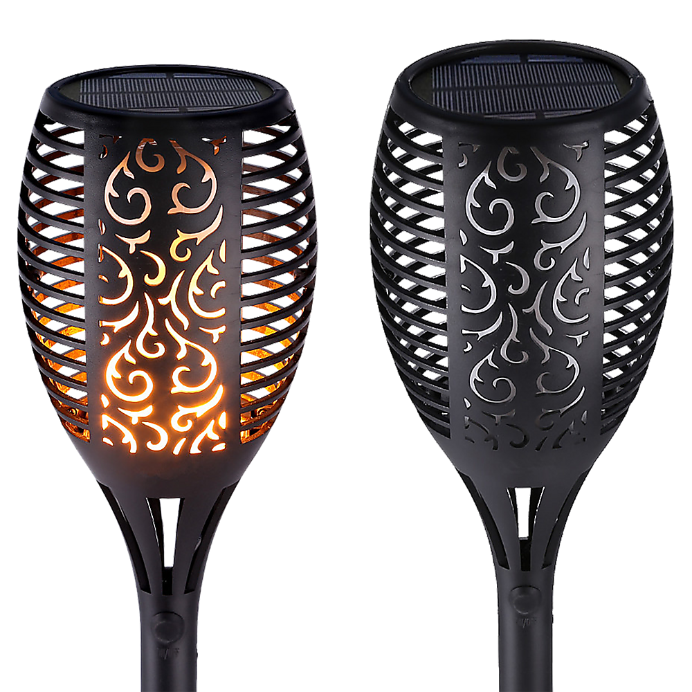 10 Pack Solar Torch Lights 96 LED Flickering Lighting Dancing Flame Garden Lamp V63-825821