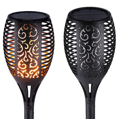 10 Pack Solar Torch Lights 96 LED Flickering Lighting Dancing Flame Garden Lamp V63-825821