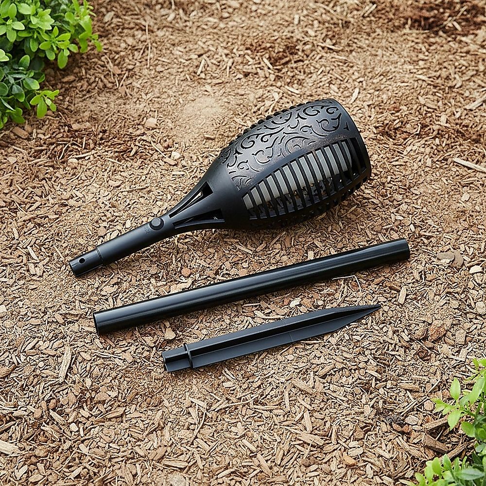 10 Pack Solar Torch Lights 96 LED Flickering Lighting Dancing Flame Garden Lamp V63-825821