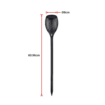 10 Pack Solar Torch Lights 96 LED Flickering Lighting Dancing Flame Garden Lamp V63-825821