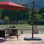 Outdoor Patio 4-Piece Cantilever Offset 3M Umbrella Base Stand Weight Water Sand V63-825831