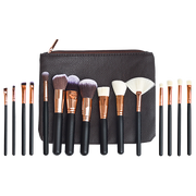 Soft 15Pcs Pro Face Powder Makeup Brushes Set Eyeshader Blending Highlight Tools V63-825851
