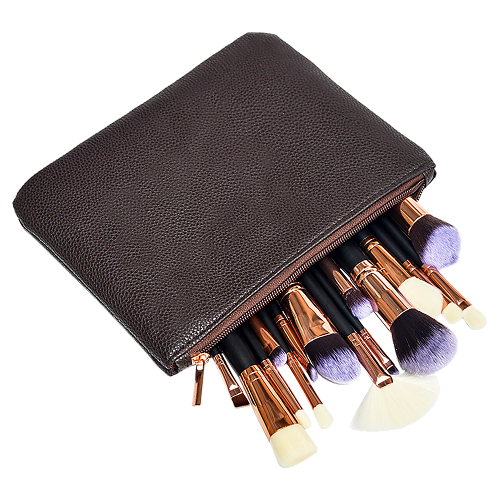 Soft 15Pcs Pro Face Powder Makeup Brushes Set Eyeshader Blending Highlight Tools V63-825851