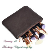 Soft 15Pcs Pro Face Powder Makeup Brushes Set Eyeshader Blending Highlight Tools V63-825851