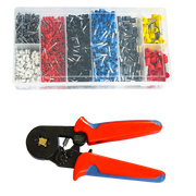 1200Pcs Bootlace Ferrule Crimper kit 0.25-10mm2 Cord End Ratchet Crimping Tool V63-825861