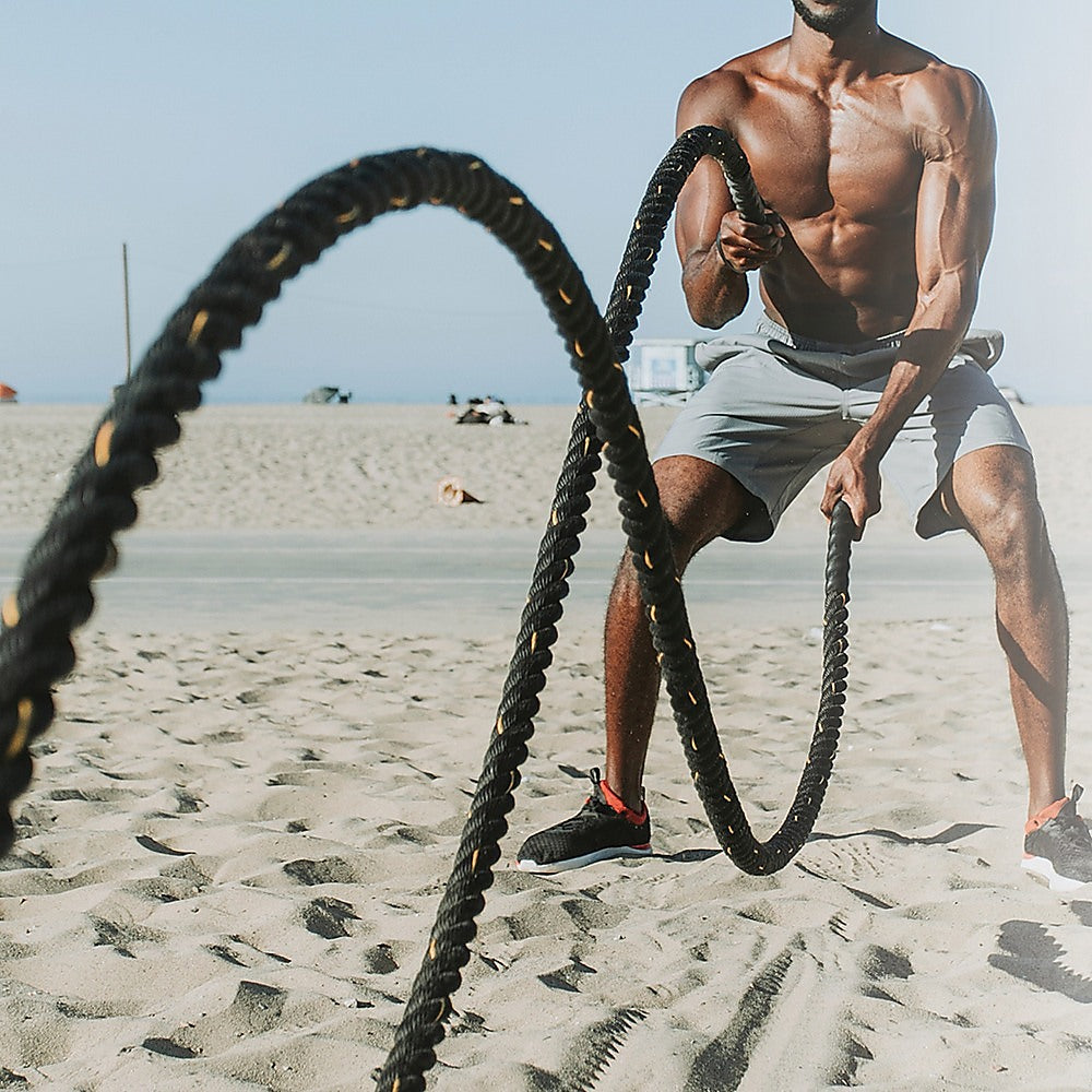 Battle Rope Dia 3.8cm x 9M length Poly Exercise Workout Strength Training V63-825871