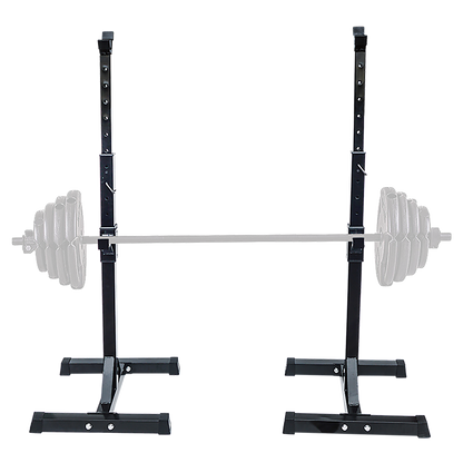 Adjustable Squat Rack Pair Steel Barbell Bench Press Stands Gym Home V63-825881