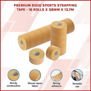 Premium Rigid Sports Strapping Tape - 16 Rolls x 38mm x 13.7m V63-825901