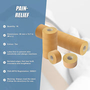 Premium Rigid Sports Strapping Tape - 16 Rolls x 38mm x 13.7m V63-825901