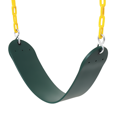 2 Pack Heavy Duty Playground Swing Seats with 66 Inch Plastic Coated Chains for Outdoor Backyard Play V63-825911