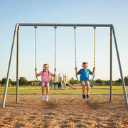 2 Pack Heavy Duty Playground Swing Seats with 66 Inch Plastic Coated Chains for Outdoor Backyard Play V63-825911