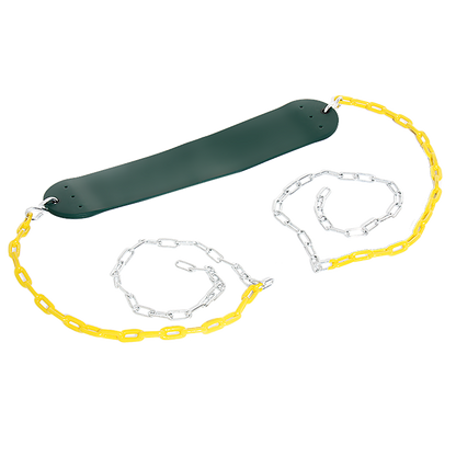 2 Pack Heavy Duty Playground Swing Seats with 66 Inch Plastic Coated Chains for Outdoor Backyard Play V63-825911