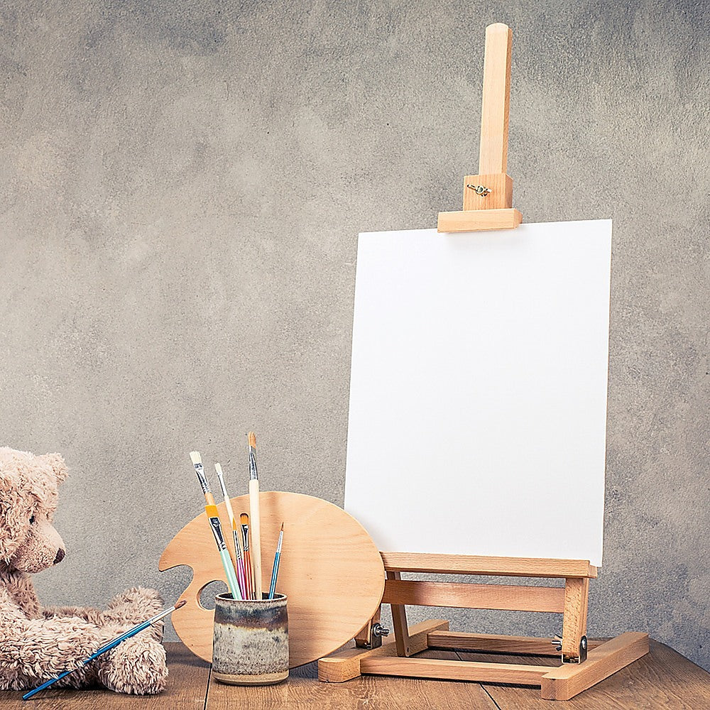Tabletop Easel Wood Studio H Frame Artist Painting Display Stand For Art Wedding Shop Use V63-825931