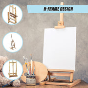Tabletop Easel Wood Studio H Frame Artist Painting Display Stand For Art Wedding Shop Use V63-825931