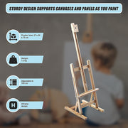 Tabletop Easel Wood Studio H Frame Artist Painting Display Stand For Art Wedding Shop Use V63-825931