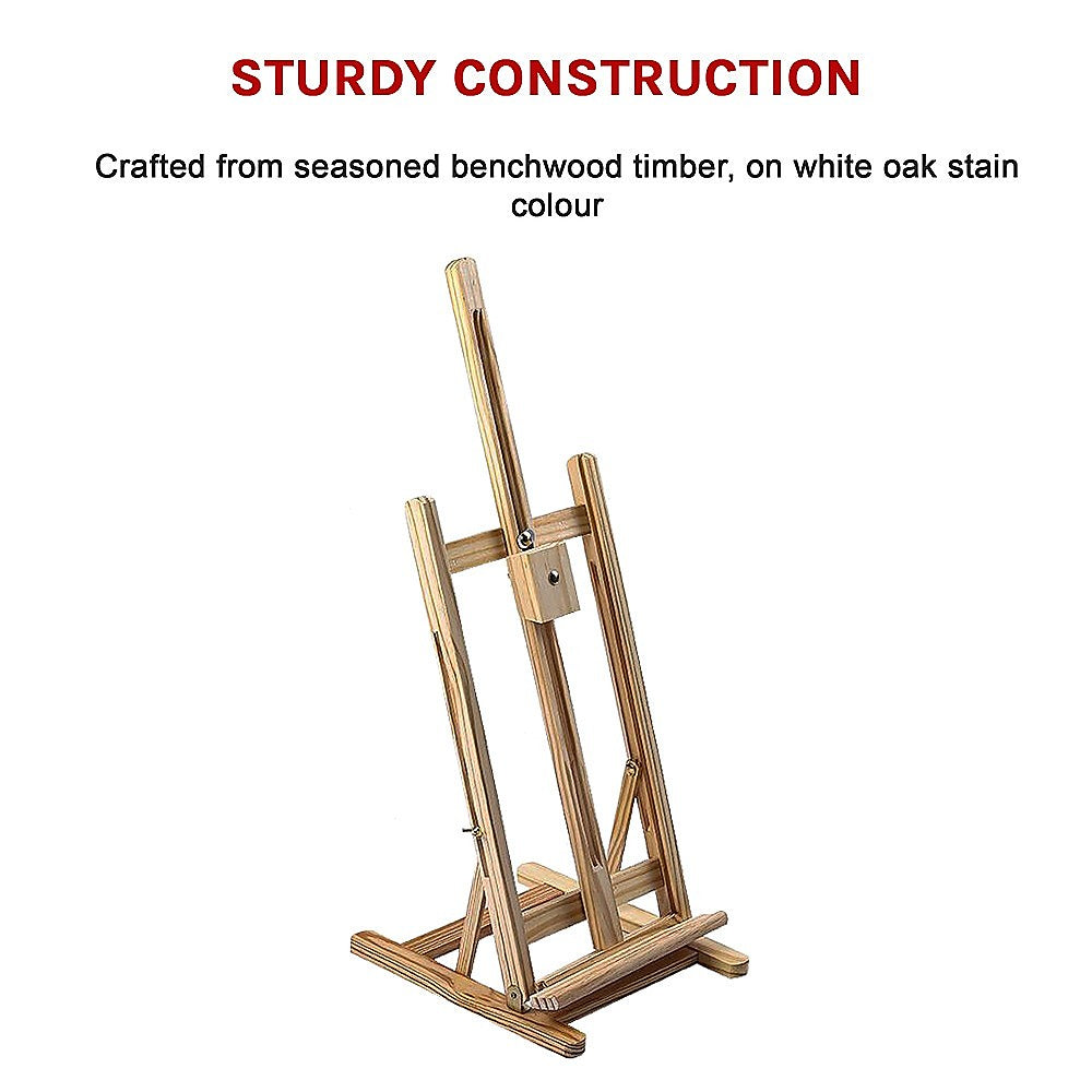 Tabletop Easel Wood Studio H Frame Artist Painting Display Stand For Art Wedding Shop Use V63-825931