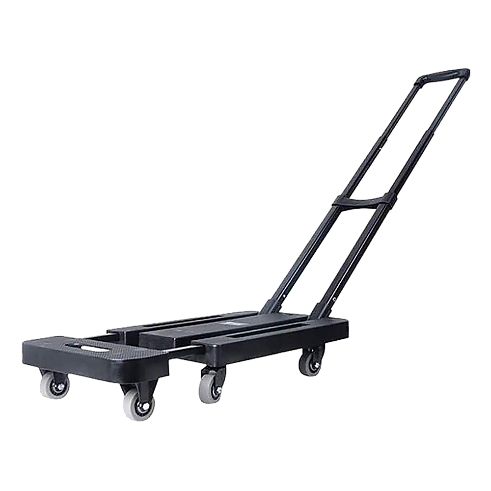 Foldable Hand Flatbed Trolley Cart 6 x 360 Degree Rotating Wheels with Maximum Load 200Kg V63-825941