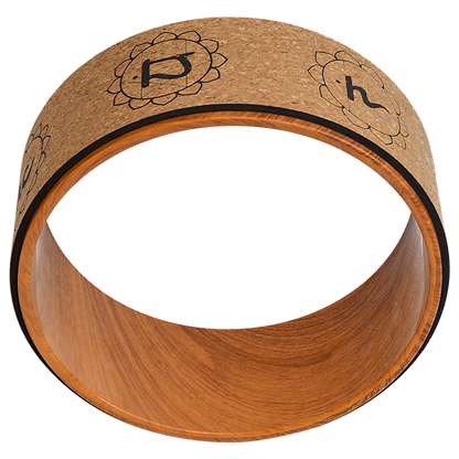 Yoga Pilates Wheel Cork Circle Prop Back Chest Hips Abdomen Stretch Roller V63-825961