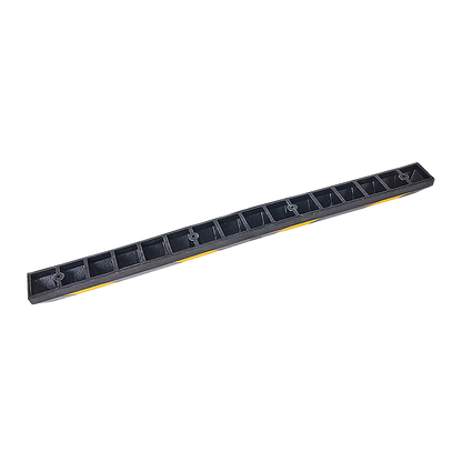 180cm Heavy Duty Rubber Curb Parking Guide Wheel Driveway Stopper Reflective Yellow V63-826011