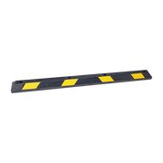 180cm Heavy Duty Rubber Curb Parking Guide Wheel Driveway Stopper Reflective Yellow V63-826011
