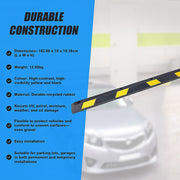 180cm Heavy Duty Rubber Curb Parking Guide Wheel Driveway Stopper Reflective Yellow V63-826011