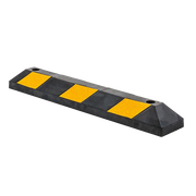 90cm Heavy Duty Rubber Curb Parking Guide Wheel Driveway Stopper Reflective Yellow