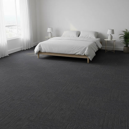 5m2 Box of Premium Carpet Tiles Commercial Domestic Office Heavy Use Flooring Charcoal V63-826031