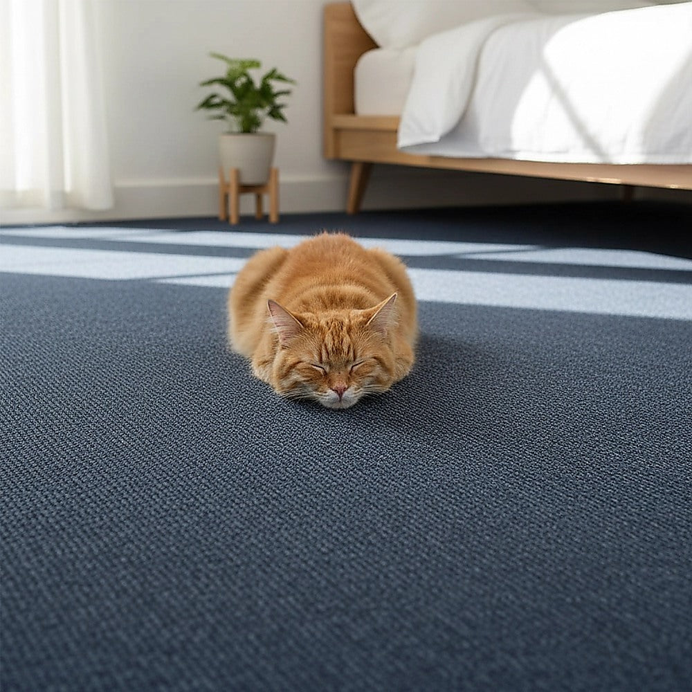 5m2 Box of Premium Carpet Tiles Commercial Domestic Office Heavy Use Flooring Blue V63-826041