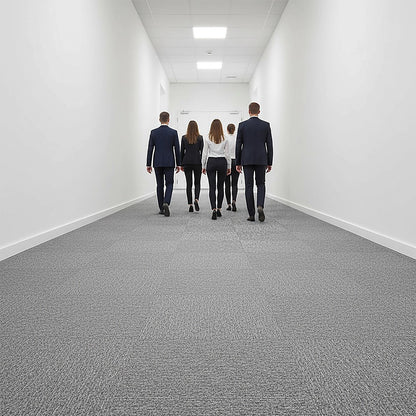 5m2 Box of Premium Carpet Tiles Commercial Domestic Office Heavy Use Flooring Grey V63-826051
