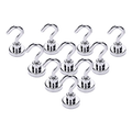 10x Strong Rare Earth N38 Neodymium Magnetic Hanger Holder 10kg Magnet Hooks V63-826061