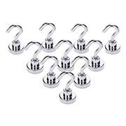 10x Strong Rare Earth N38 Neodymium Magnetic Hanger Holder 10kg Magnet Hooks V63-826061