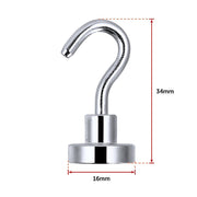 10x Strong Rare Earth N38 Neodymium Magnetic Hanger Holder 10kg Magnet Hooks V63-826061