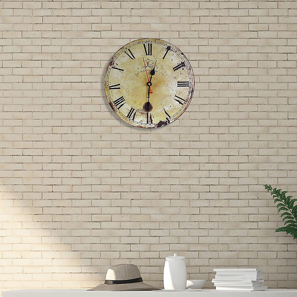 Large Vintage Wall Clock Kitchen Office Retro Timepiece V63-826071