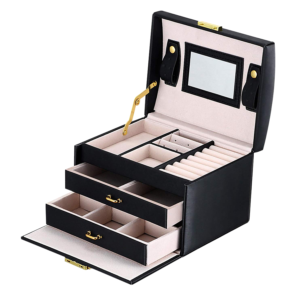 Jewellery Storage Box Girls Rings Necklaces Display Organiser Storage Case V63-826111
