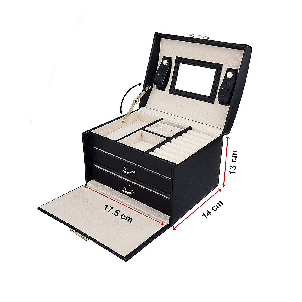Jewellery Storage Box Girls Rings Necklaces Display Organiser Storage Case V63-826111
