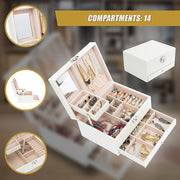 Jewellery Storage Box Girls Rings Necklaces Display Organiser Storage Case V63-826121