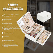 Jewellery Storage Box Girls Rings Necklaces Display Organiser Storage Case V63-826121