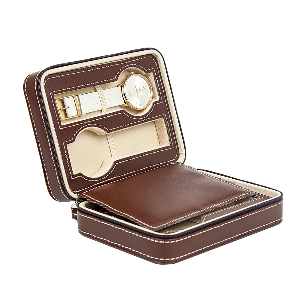 4 Watch Box Display Travel Case PU Leather V63-826131