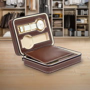 4 Watch Box Display Travel Case PU Leather V63-826131