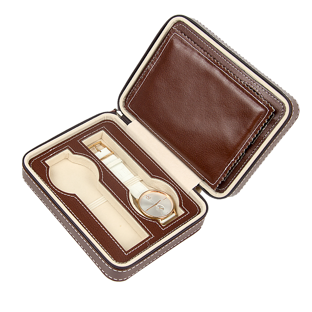 4 Watch Box Display Travel Case PU Leather V63-826131