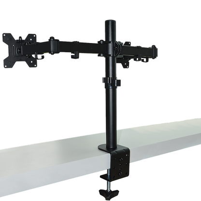 Dual LCD Monitor Desk Mount Stand Adjustable Fits 2 Screens Up To 27" V63-826151