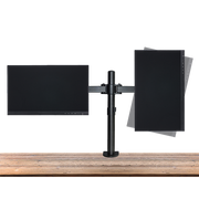 Dual LCD Monitor Desk Mount Stand Adjustable Fits 2 Screens Up To 27" V63-826151