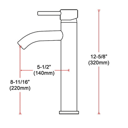 Tall Basin Mixer Tap Faucet -Kitchen Laundry Bathroom Sink V63-826191