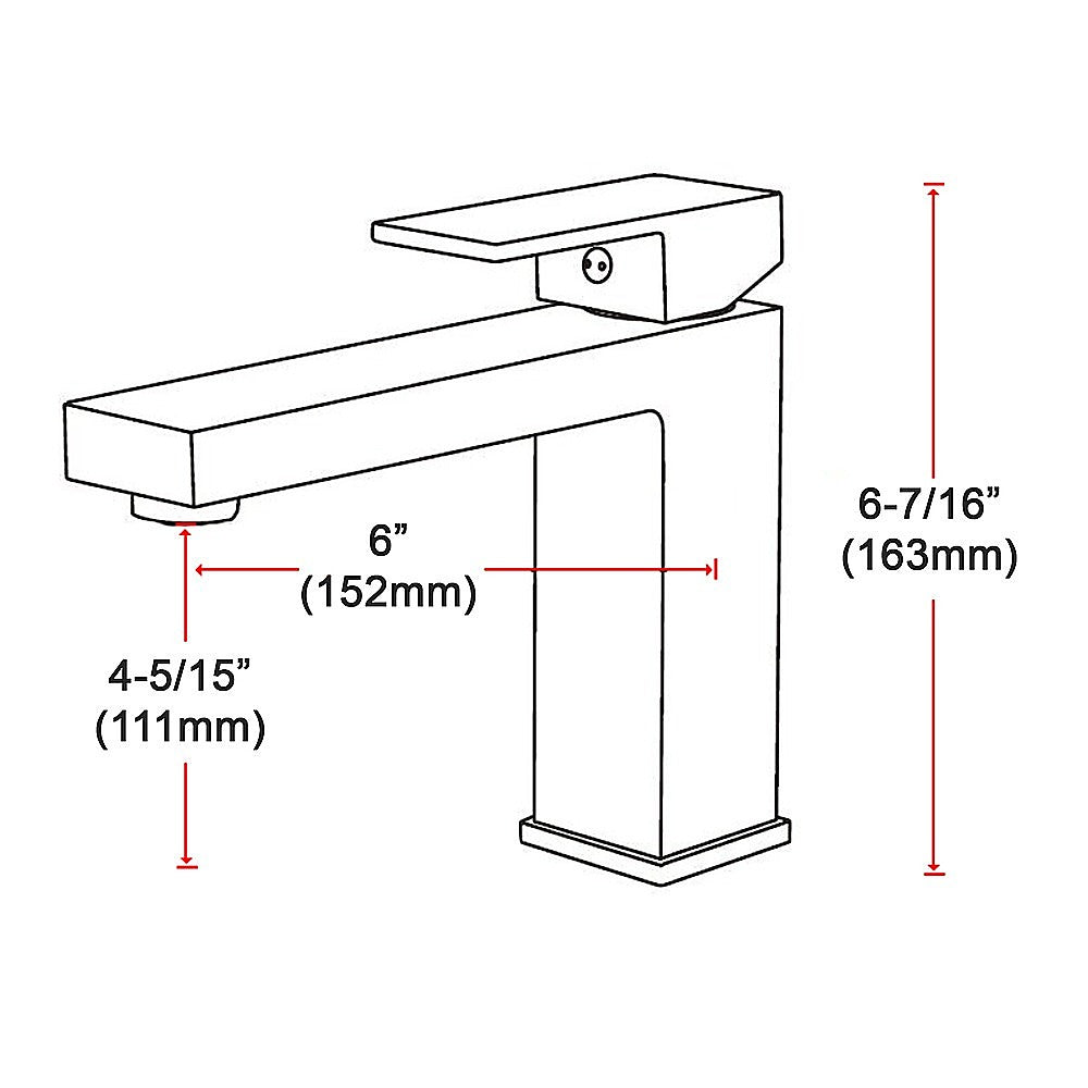 Basin Mixer Tap Faucet -Kitchen Laundry Bathroom Sink V63-826201