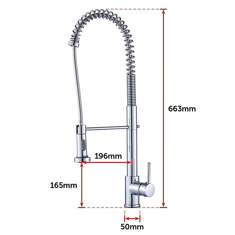 Basin Mixer Pull-Out Kitchen Tap Faucet Laundry Sink V63-826221
