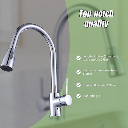 Basin Mixer Pull-Down Tap Faucet -Kitchen Laundry Bathroom Sink V63-826261