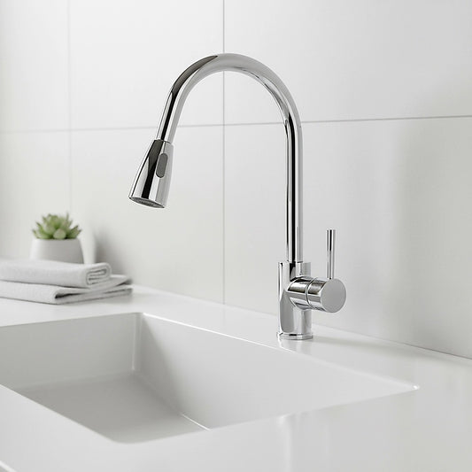 Basin Mixer Pull-Down Tap Faucet -Kitchen Laundry Bathroom Sink V63-826261
