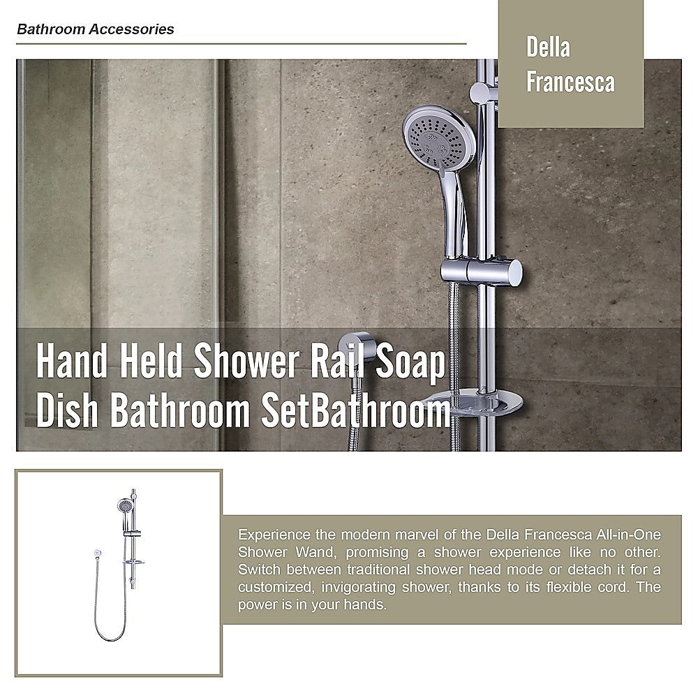 Hand Held Shower Rail Soap Dish Bathroom Set V63-826341